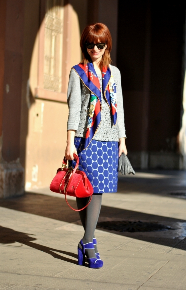 Outfit Blue and red