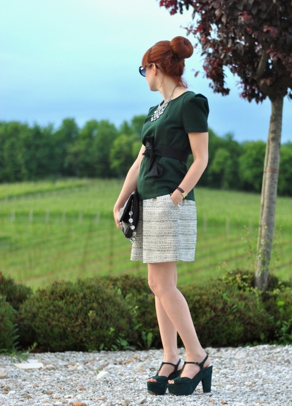 spring outfit green