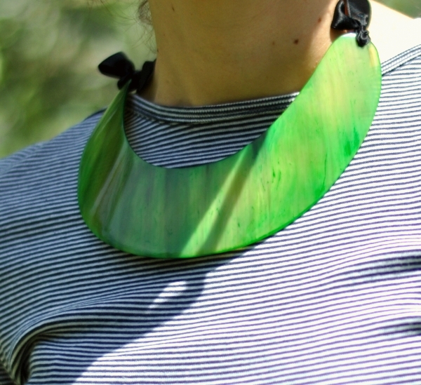 marinière and green. marni necklace