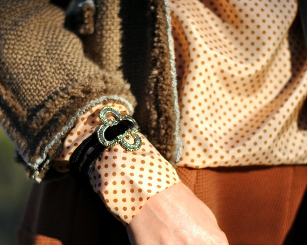 Pontani bijoux crochet and velvet bracelet